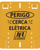Acessório  Placa De Advertência Cerca Elétrica - JFL Alarmes