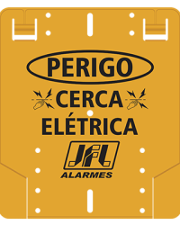 Detalhes do produto Acessório  Placa De Advertência Cerca Elétrica - JFL Alarmes