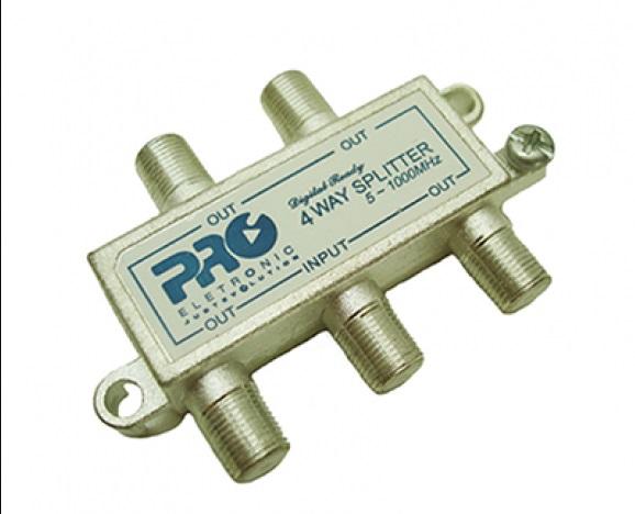 DIVISOR 1:4 CATV SOLDER BACK - PRO ELETRONIC