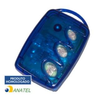 CONTROLE REMOTO TX 3T-B - 3 TECLAS (AZUL) - LINEAR - HCS CONTROLE REMOTO TX 3T-B - 3 TECLAS (AZUL) - LINEAR - HCS