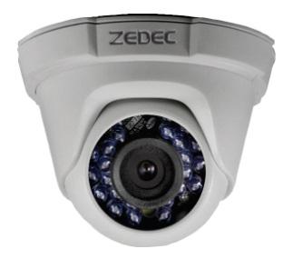 CÂMERA ZEDEC HD DOME IR - ZEDEC CÂMERA ZEDEC HD DOME IR - ZEDEC