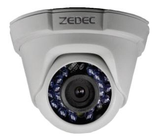 CÂMERA ZEDEC HD DOME IR -  ZEDEC 