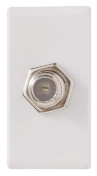 MÓDULO TOMADA TV/SAT COAXIAL DIRETA COR BRANCO - TRAMONTINA MÓDULO TOMADA TV/SAT COAXIAL DIRETA COR BRANCO - TRAMONTINA