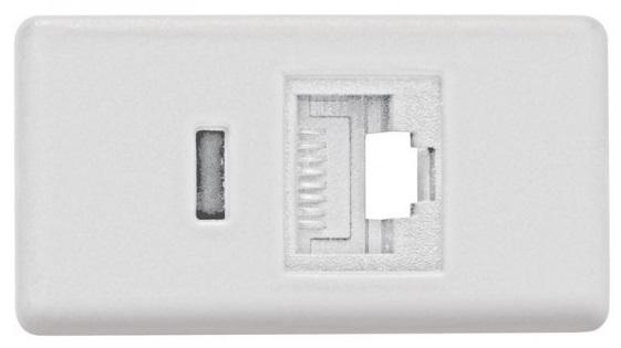 MÓDULO TOMADA RJ45 (CAT. 6) COR BRANCO - TRAMONTINA