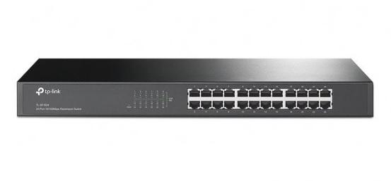 SWITCH MONTÁVEL EM RACK DE 24 PORTAS 10/100MBPS - TL-SF1024 - TP LINK