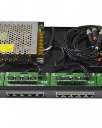 Detalhes do produto ORGANIZADOR 19'' COMBO RJ45 + BALUN POWER + FONTE 15A - MAX ELETRON